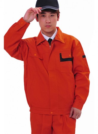 Bộ bảo hộ công nhân màu cam 04